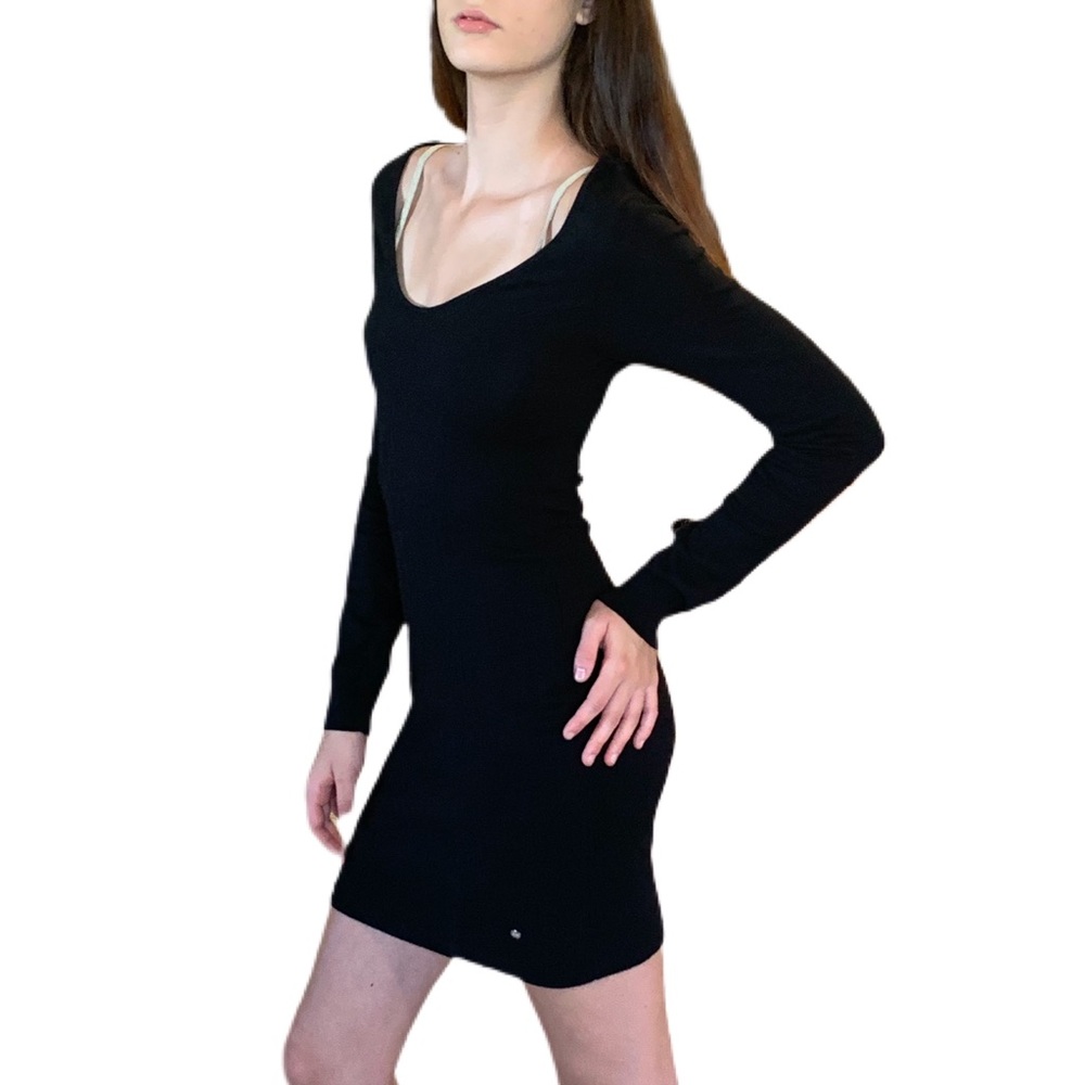 Black guess bodycon dress with back detail